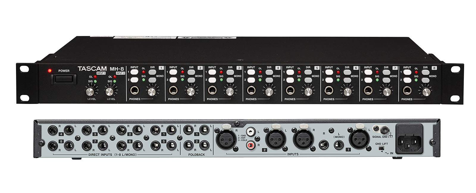 TASCAM MH-8 ヘッドホンアンプ MH-8 | ヘッドホンアンプ | TASCAM(日本)